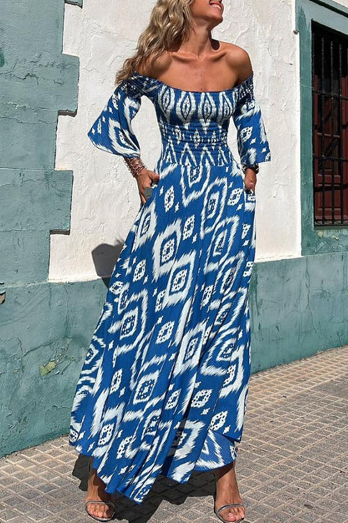 Rosalinda™ Ethnic Print Maxi Dress
