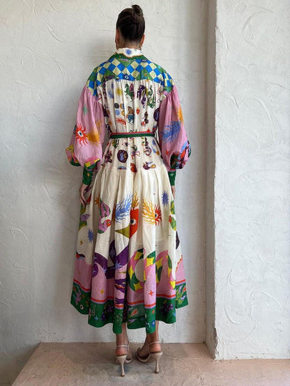 Winda™ - Boho Printed Maxi Dress