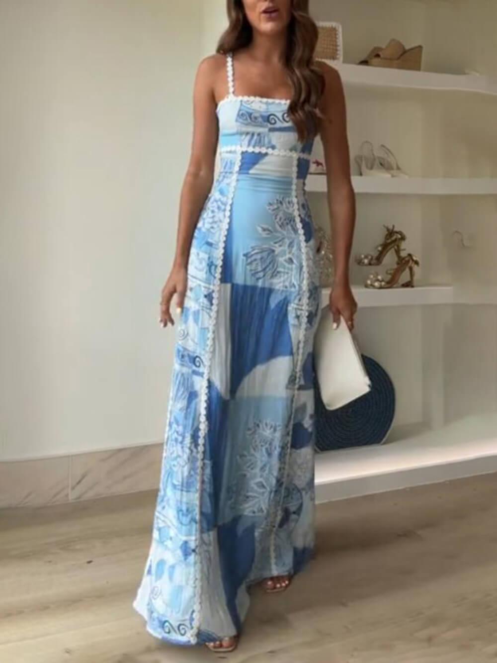 Tahlia™ - Spaghetti Strap Backless Maxi Dress