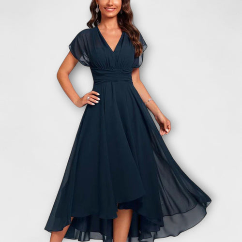 Nyra™ - A-line Chiffon Midi Dress