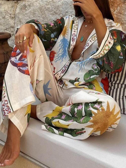 Jannali™ - Two Piece Lounge Silk Set