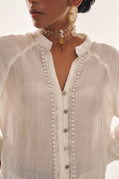 Rhiane™ - Royal Embroidered Shirt