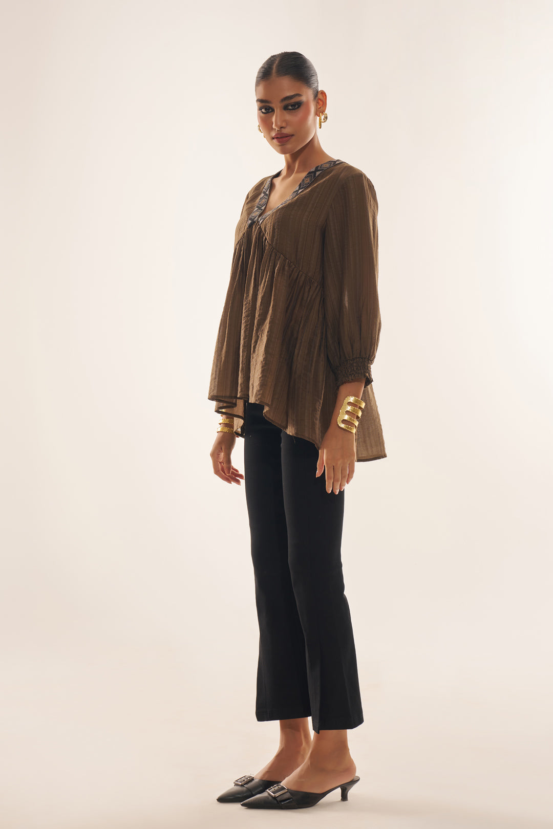 Genevieve™ - V-Neck Lace Blouse