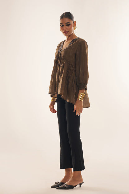 Genevieve™ - V-Neck Lace Blouse