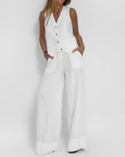 Aurelia™ Linen Two-Piece Set