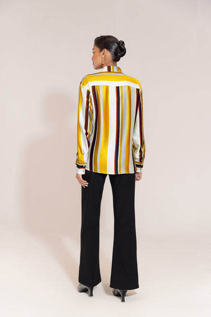 Millisa™ - Asymmetrical Satin Shirt