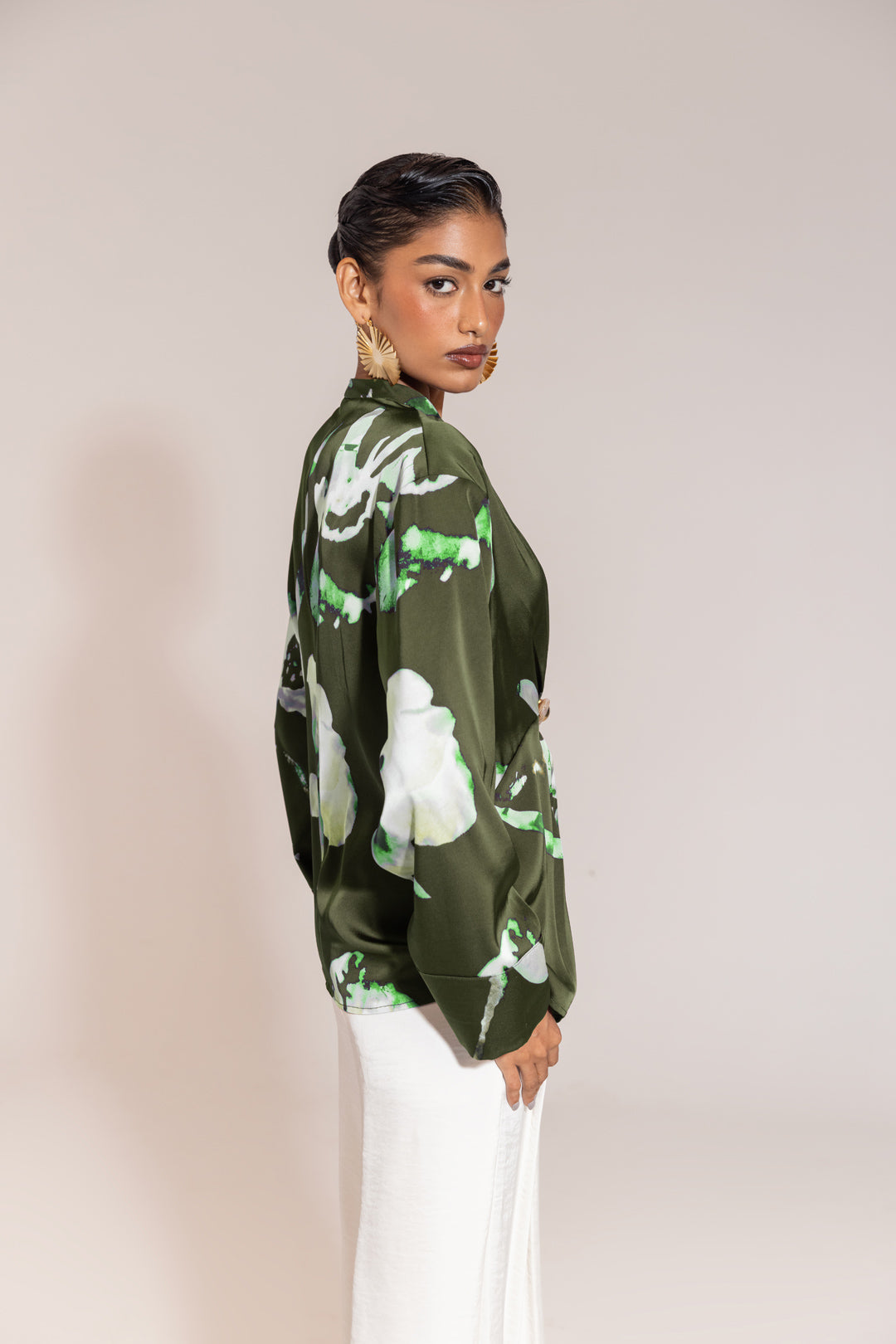 Reese™ - Artistic Satin Shirt
