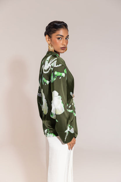 Reese™ - Artistic Satin Shirt