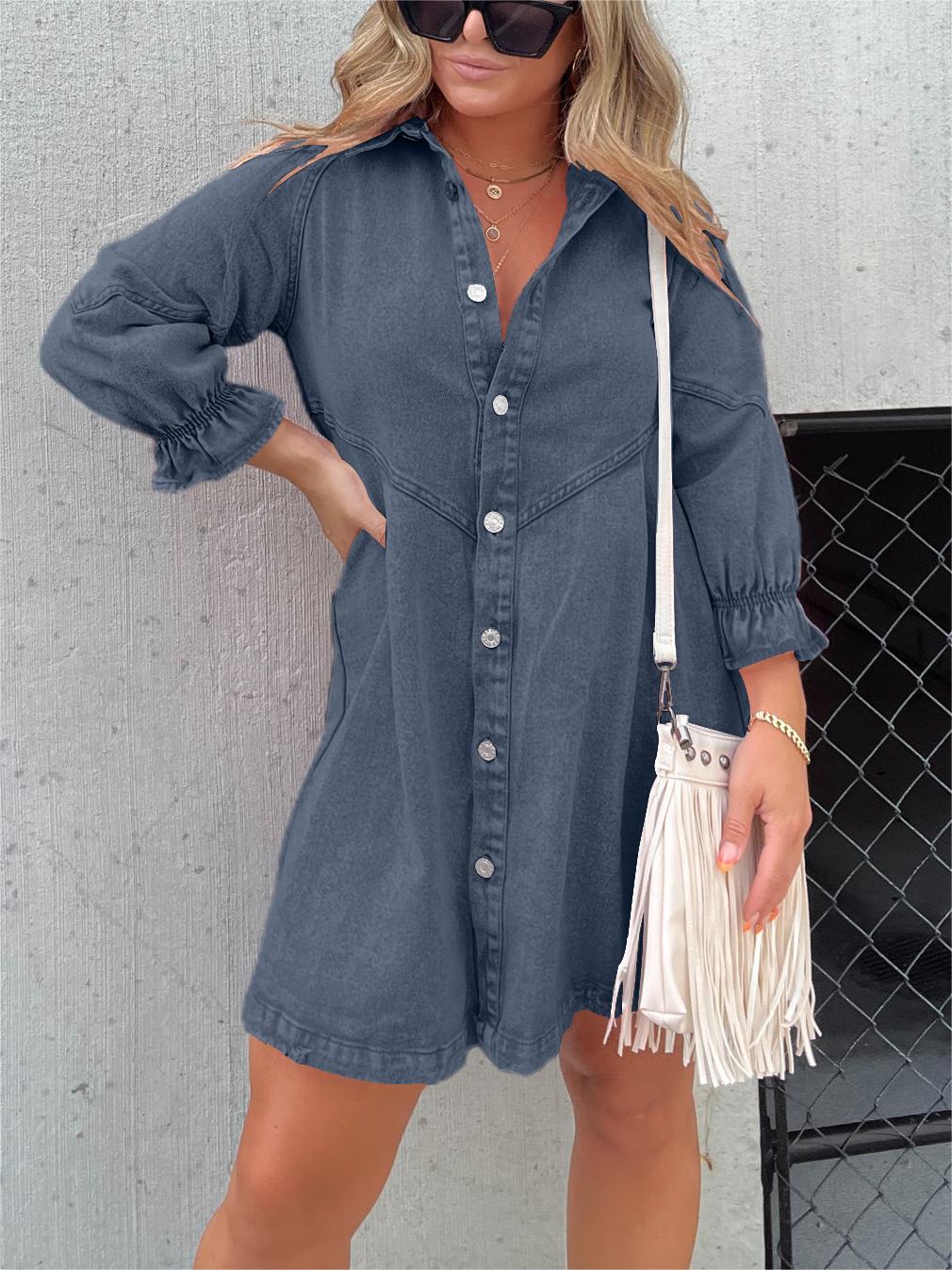 Delilah™- Denim Mini Dress