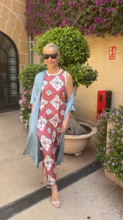 Calira™ - Flowy Dress with Cardigan