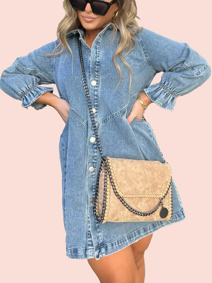 Delilah™- Denim Mini Dress