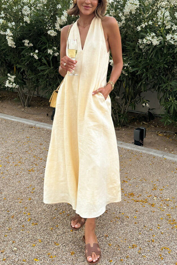 Lindsey™ Linen Blend Midi Dress
