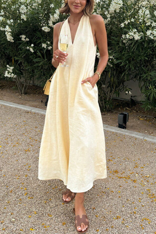 Lindsey™ Linen Blend Midi Dress
