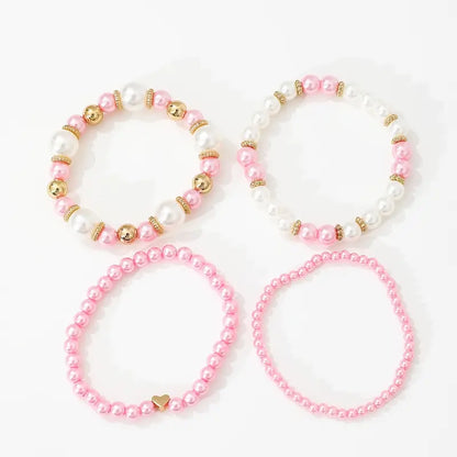 Chic Pearl Bracelet Set | Together with breast cancer