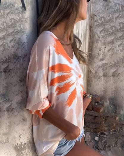 Elma™ Tie-Dye V-Neck top