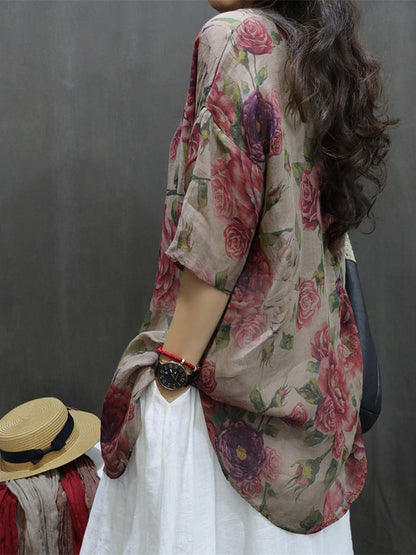 Rosalind™ – Vintage Rose Blouse