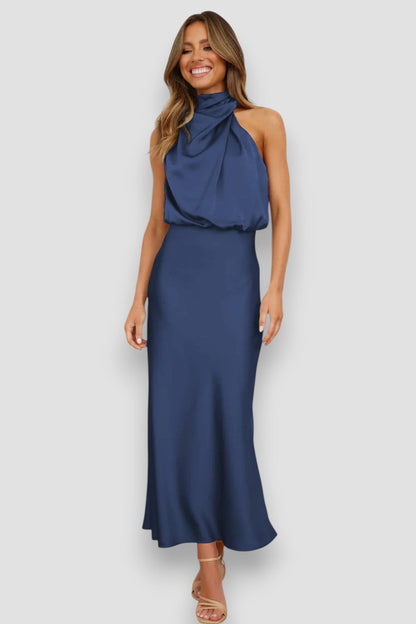 Fiorenza™ Luxe Halter Dress