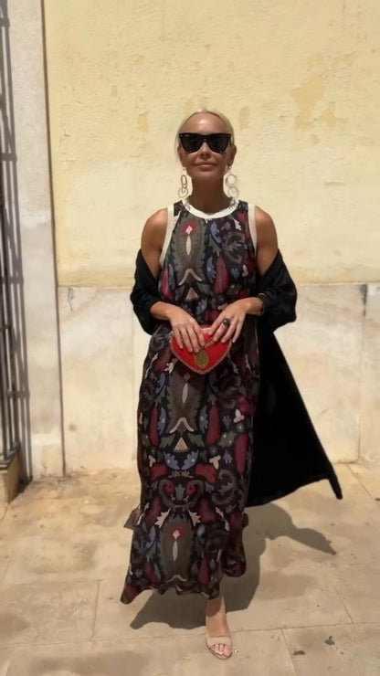 Thiana™ - Stylish Long Dress with Cardigan