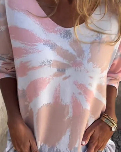 Elma™ Tie-Dye V-Neck top