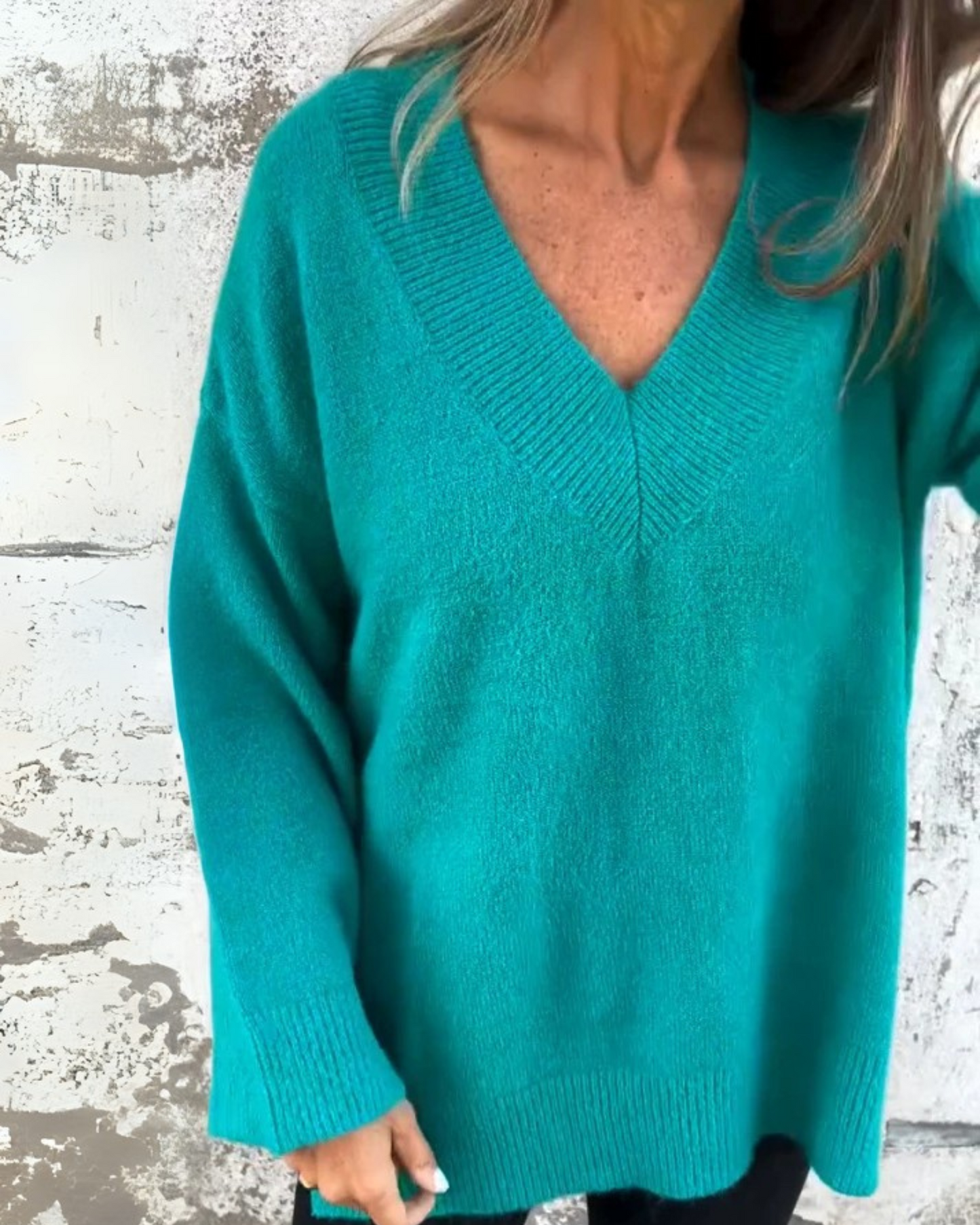 Ashi™ V-Neck Knit Sweater