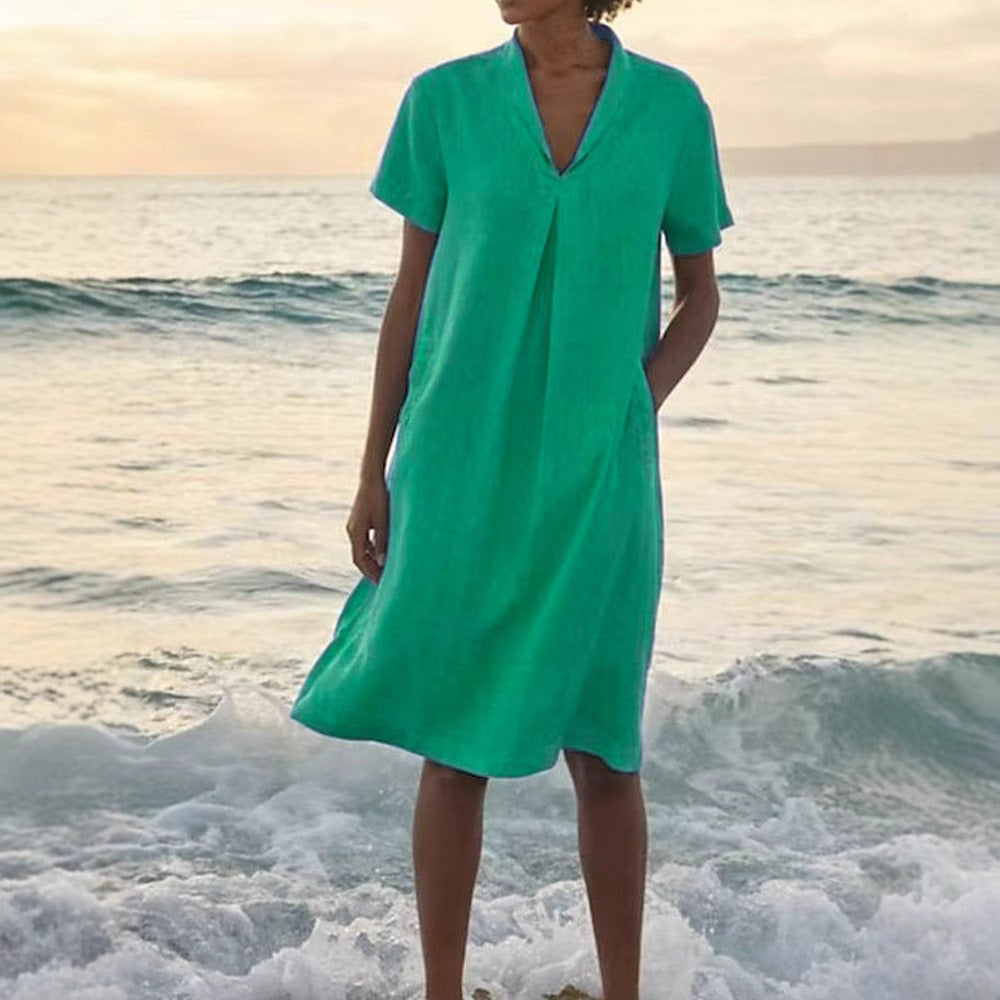 Bella™ – Summer Dress with V-Neck