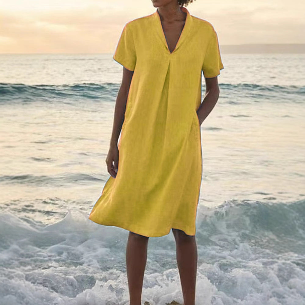 Bella™ – Summer Dress with V-Neck