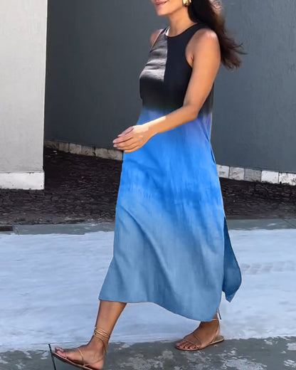 Anette™ - Sleeveless Ombre Dress