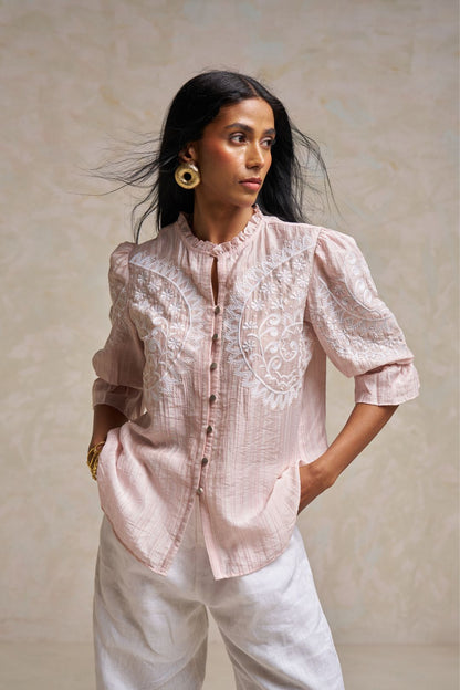 Shaun™ - Pink Peach Shirt