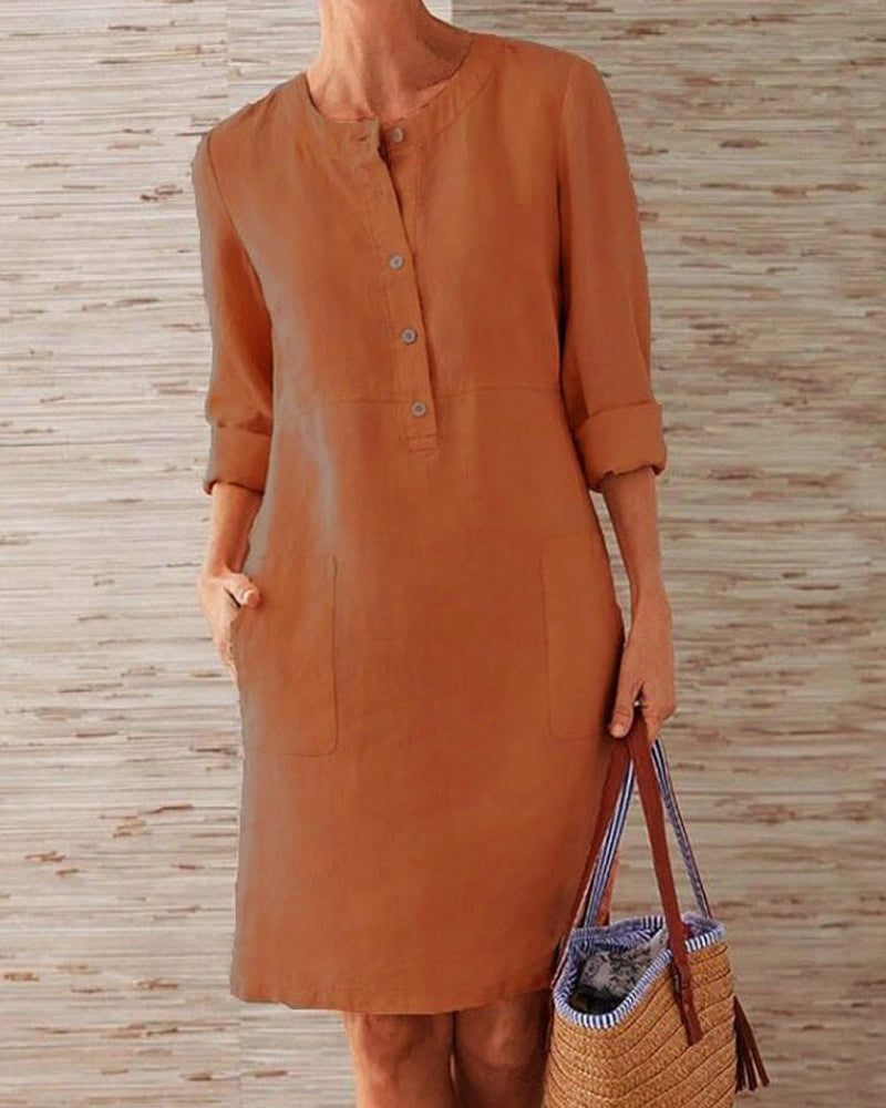 Dariane™ - Casual Linen Dress