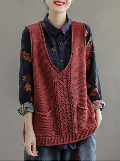 Maelle™ – Vintage Knit Vest
