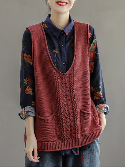 Maelle™ – Vintage Knit Vest