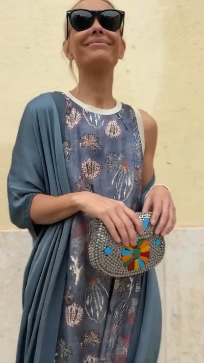 Valina™ - Elegant Maxi Dress with Cardigan