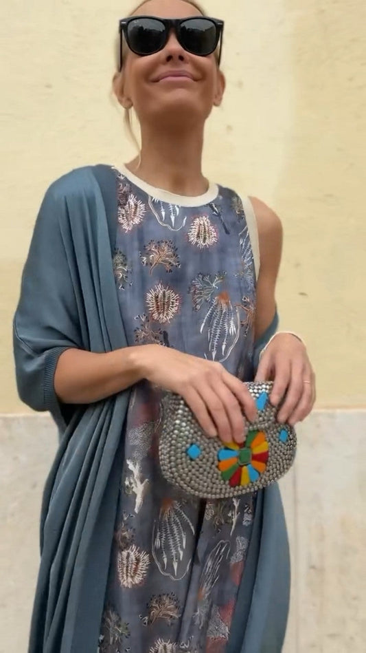 Valina™ - Elegant Maxi Dress with Cardigan