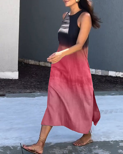 Anette™ - Sleeveless Ombre Dress