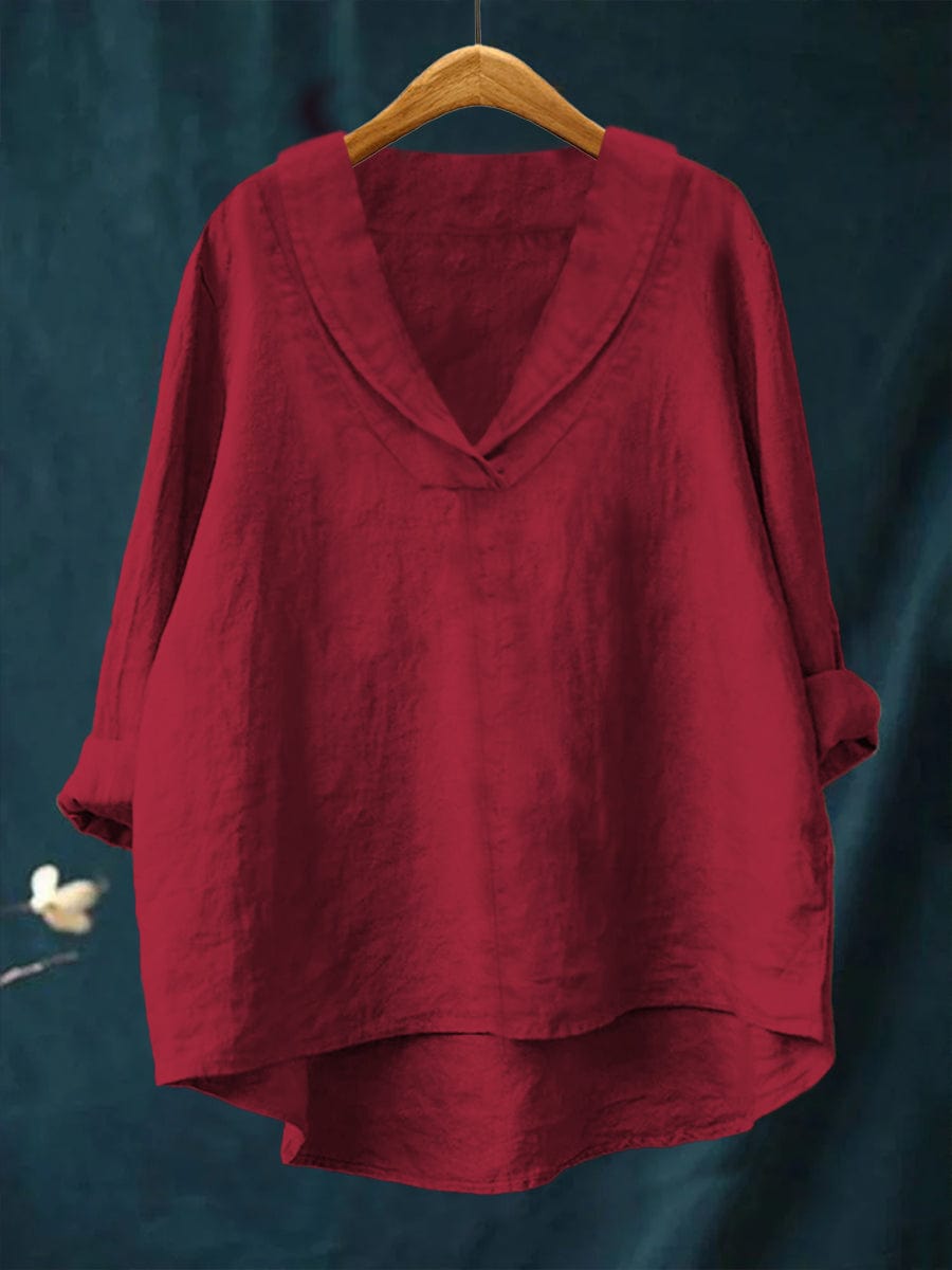 Samantha™ Oversized Linen Blouse