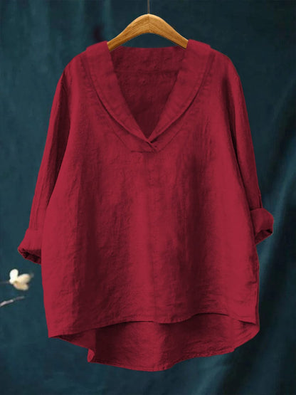 Samantha™ Oversized Linen Blouse