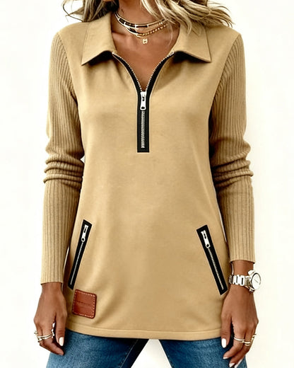 Eran™ - Zipper Collar Sweatshirt