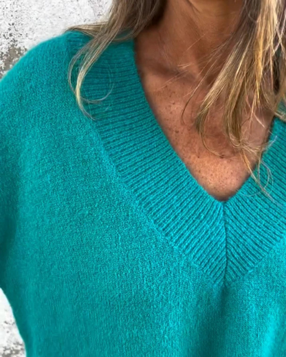 Ashi™ V-Neck Knit Sweater