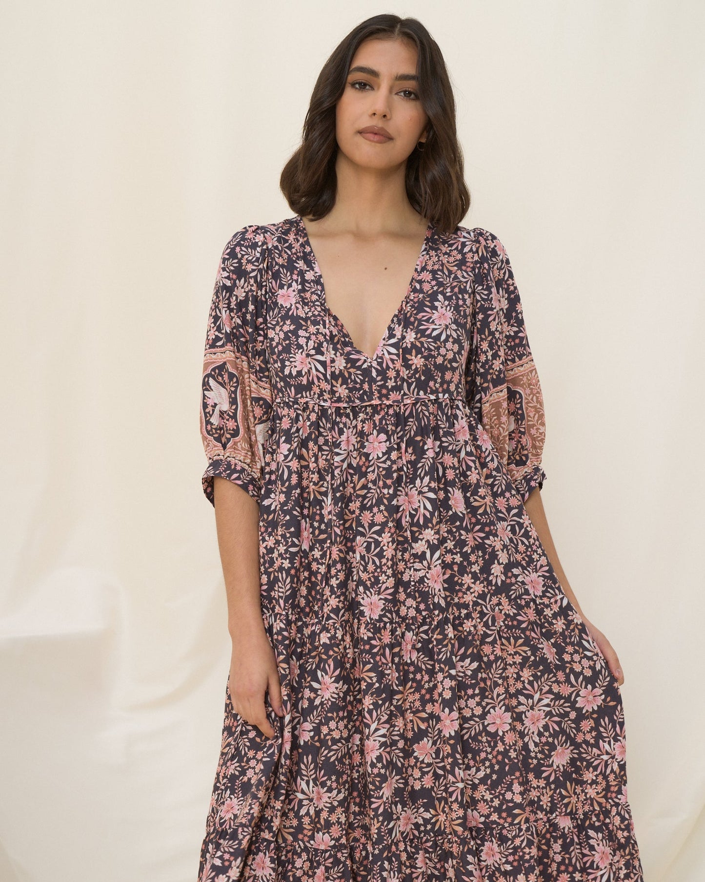 Jenny™ - Boho Vintage Maxi Dress