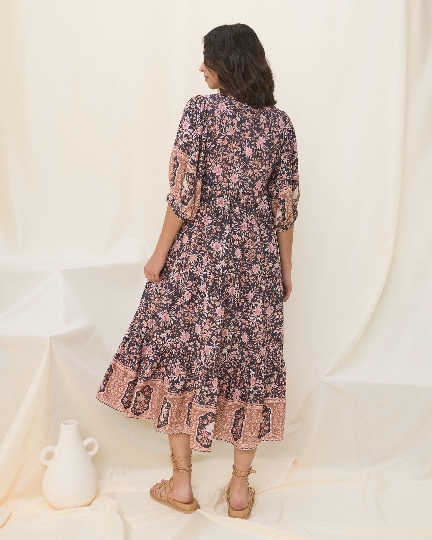 Jenny™ - Boho Vintage Maxi Dress