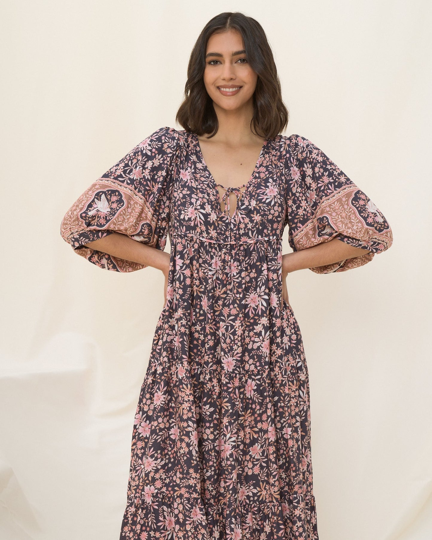 Jenny™ - Boho Vintage Maxi Dress
