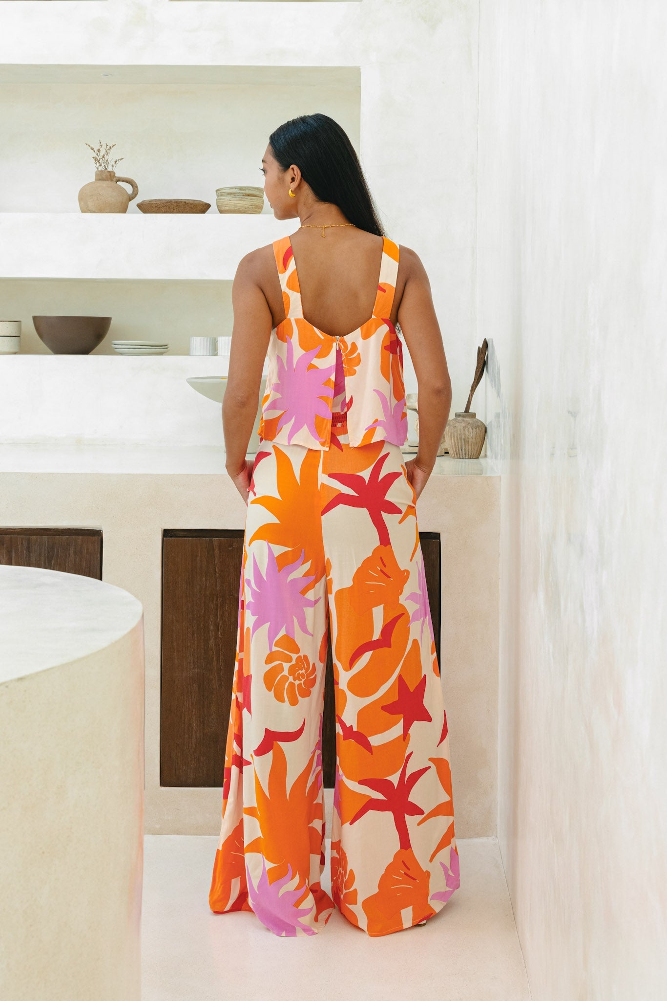 Calinda™ - Summer Abstract Jumpsuit