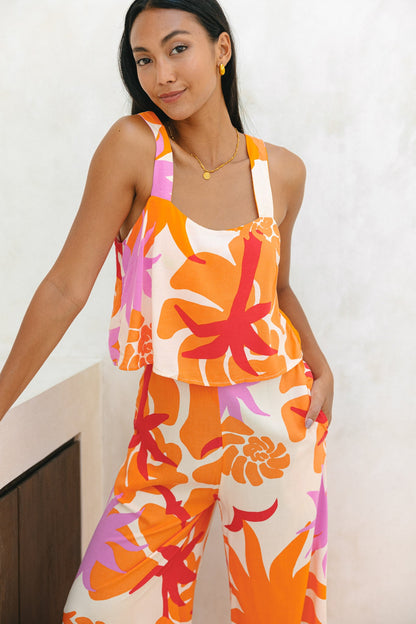 Calinda™ - Summer Abstract Jumpsuit