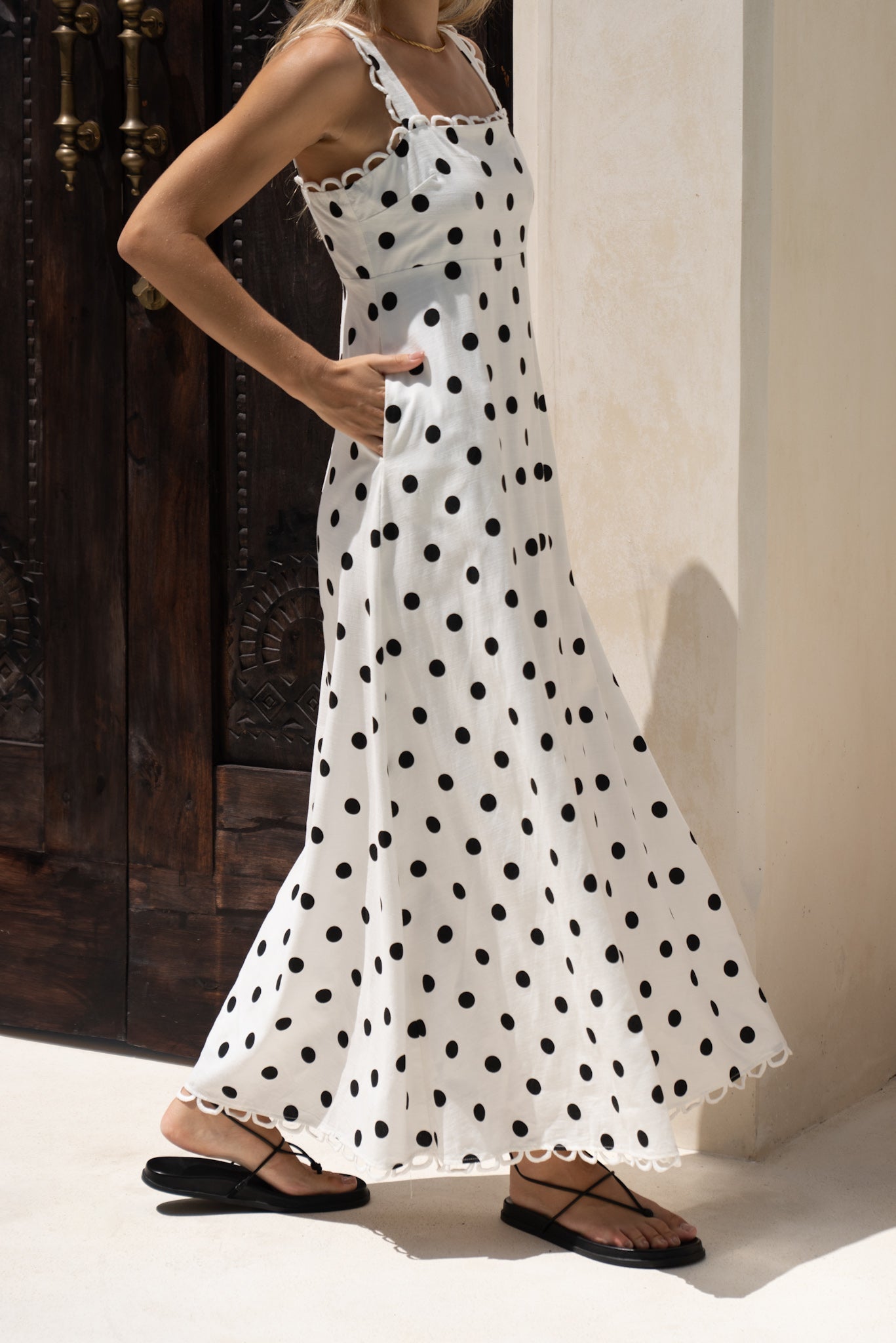 Noella™ – Polka Dot Maxi Dress
