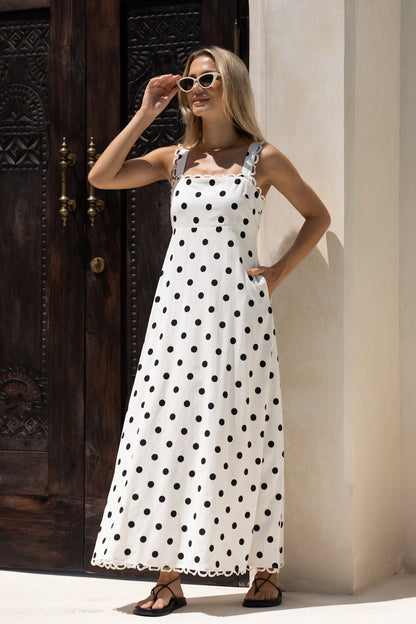 Noella™ – Polka Dot Maxi Dress