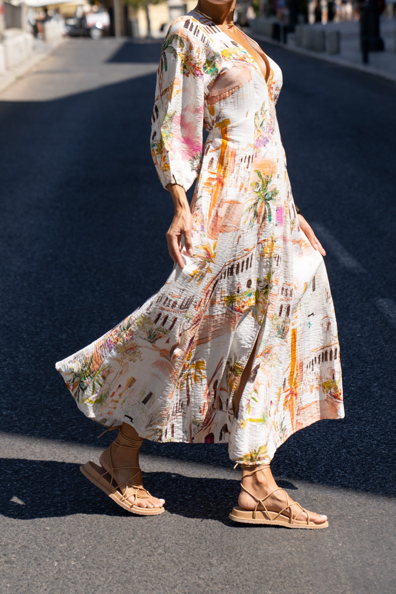 Maicey™ - Long Sleeve Summer Maxi Dress