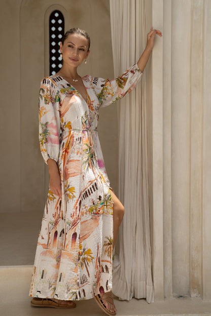 Maicey™ - Long Sleeve Summer Maxi Dress