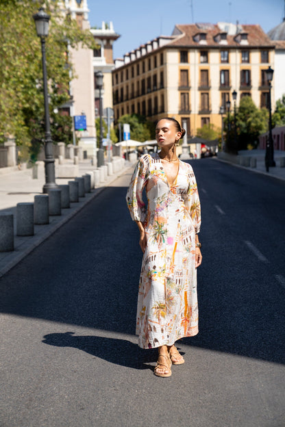 Maicey™ - Long Sleeve Summer Maxi Dress