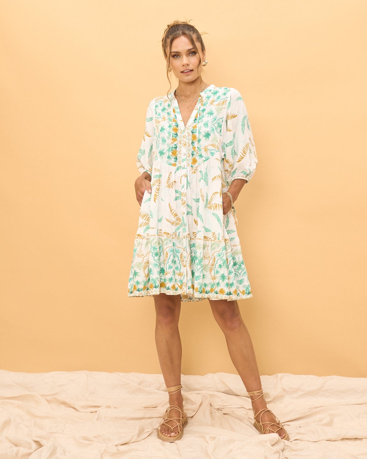 Wisteria™ – Tropical Mini Dress
