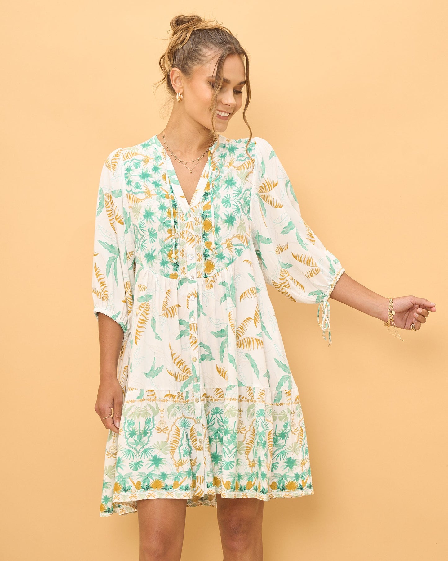 Wisteria™ – Tropical Mini Dress